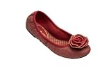 Lindsay Phillips Liz Red Canvas Size 7 SwitchFlop Women's Ballet Flat