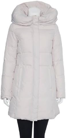 Ellabee Women's Pillow Collar Down Jacket - Water Repellent Coat - Beige XSmall