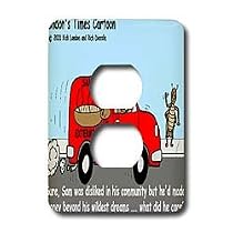 Londons Times Funny Bugs and Slugs Cartoons - Most Unpopular Insect In Town - Light Switch Covers - 2 plug outlet cover
