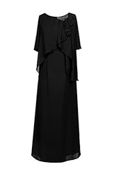 Plus Size Chiffon/Satin Scoop Neck  Mother-of-the-Bride Dress  With Ruffles