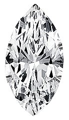 Certified Diamond (Marquise, Very Good cut, 0.54 carats, E color, SI1 clarity)