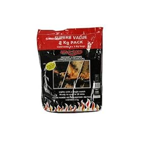 BAR-BE-QUICK INSTANT LIGHT LUMPWOOD CHARCOAL. 8KG