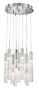 Possini Euro Rectangular Clear Glass Tube Chandelier