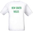 NEW SOUTH WALES - GREEN LETTERING - State-series - White T-shirt