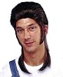 The Brown Mullet Costume Wig