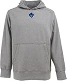 Antigua Men's NHL Toronto Maple Leafs Impact Desert Dry Short Sleeve Polo, Grey Heather, Medium