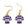 Minnesota Vikings Earrings w/Jewelry Card - Adrian Peterson