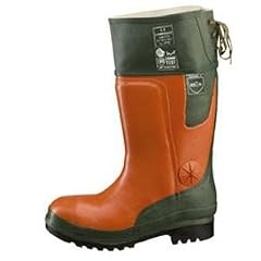 Feldtmann 35512/44 Waldarbeiterstiefel Gr��e 44 "Pinie" orange / gr�n Kl.2