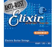Elixir（エリクサー） エレキギター弦（.012-.052）Anti-Rust NANOWEB Heavy 12152(ELIXIR)