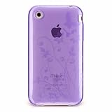 New Light Orchid Purple Butterfly Flower Garden Crystal Soft Skin Candy Silicone Case for Apple Iphone 3g 3gs