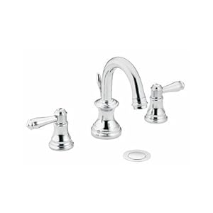 Two Handle Widespread Kitchen And Lavatory Faucet Chrome Moen