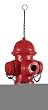New Creative 24762 Feathered Garden Birdhouse, Fire Hydrant, 7.5-Inches Diame...