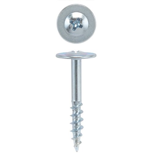 8 x 1-1/8 HighPoint Drawer Front Adjusting Screws, Round Washer Head, Phillips Drive, Zinc, 100 pc