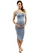 PattyBoutik Mama Scoop Neck Maternity Tank Dress