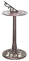 GARDEN SUN DIAL BIRD TABLE BRONZE/ FEEDER/ NEW