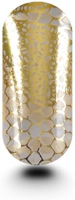 Kooky Nail Wraps - Queen Of Lace Clear, Champagne & Gold