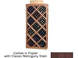 Wine Cellar Innovations Designer Series Collection Poplar with Classic Mahogany Stain Diamond Bin with Face Trim 72x34x12-in.