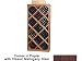 Wine Cellar Innovations Designer Series Collection Poplar with Classic Mahogany Stain Diamond Bin with Face Trim 72x34x12-in.