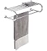 Hotel Style Chrome Towel Rack & Shelf
