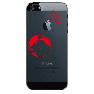 隕石 meteorite【レッド】 / iPhone5ケース【iphone5 ケース カバー】【スマホケース】【スマートフォン ケース】