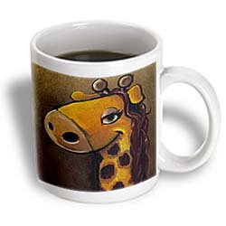 Brian Allen Childrens illustrationsFemale giraffe cartoon paintingMugs