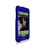 Blue Rubberized Snap-On Hard Skin Case Cover for Ipod Touch 2nd and 3rd Generation 2g 3g 2 3 8gb 16gb 32gb 64gb New By Electromaster