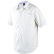 Fly Racing Pin-Stripe Men's Polo Racewear Shirt - White