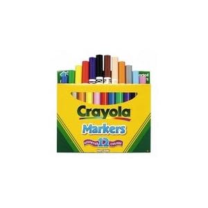 Art Marker, Crayola, Assorted Colors, 12 Ct., Broad Line BIN587712 by Crayola