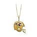 14K Yellow Gold 21.25 x 21 MM Baltimore Ravens Enamel Helmet Pendant with Chain