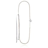 Claudia Bradby Rope Pearl Necklace with Crown & Ribbon