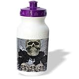WhiteOaks Halloween Skulls - The Skulls One large skull and three small - Water Bottles