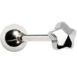 Surgical Steel Star Barbell Tongue Ring