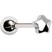 Surgical Steel Star Barbell Tongue Ring