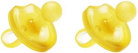 Natursutten 2 Pack BPA Free Natural Rubber Pacifier, Butterfly Rounded, 12 Months and Above by Natursutten