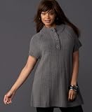 Apparel : INC International Concepts? Plus Size Cabled Funnel-Neck Babydoll Sweater