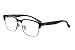 Semi-Rimless Glasses Frame Clubmaster Style Blue Blocking Eyglasses-SH018(c1,anti blue light)