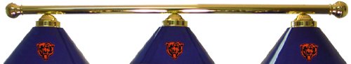 Chicago Bears Pool Table Light - Brass Bar