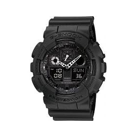 Casio Men's Combi Watch Ga-100-1A1Er with G-Shock Resin Strap