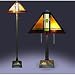 Tiffany Style Aztec Mission Lamps (Set of 2)