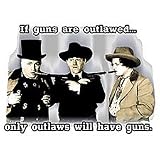 Outlaws~3 Stooges Adult T-Shirt