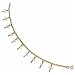 Two Tone Ten Crosses Bracelet