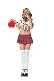 High School Girl Sexy Halloween Costume Naughty Sorority Chick Schoolgirl Skirt Skimpy Adult Outfit Leg Avenue by Fenvy