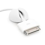 Produkt-Bild: 6x Bluelounge CableDrop Kabel-Clips in wei&szlig; - Kabelhalter f&uuml;r iPod iPhone Kamera Macbook PC usw. Ladekabel
