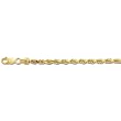 14K Yellow Gold Solid Rope Chain - 2.00mm - 24 inch