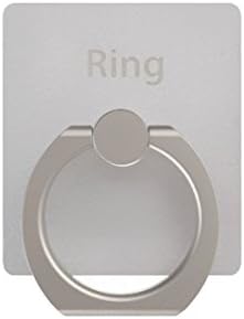 ForLazzy ® Kickstand, Universal Ring Stand 360 Degree Rotating Grip Ring Holder + Car Holder Mount Holder Cell Phone and Tablets Anti Drop Ring for Apple Android (Ring - Silver)
