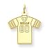 14K Buffalo Bills Small Number 00 Jersey Charm