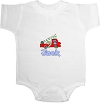 Jack Fire Truck Baby Ultrasoft Onesie