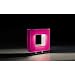 MuranoLuce LTBOX BOX Table Lamp in Polished Steel Size: 8.661 H x 7.874 W x 2.755 D, Shade Color: Mirror