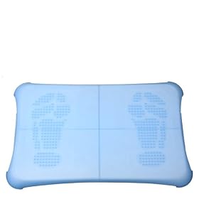 Wii Fit Skidproof Silicon Skin Cover with Foot Print – Blue (2 Pack)