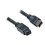 Firewire 800 to 400 9 Pin to 6 Pin Lead Cable IEEE1394B - Black